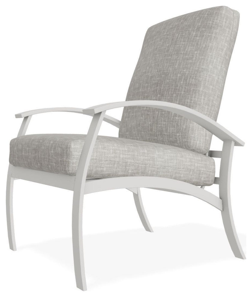 Belle Isle Cushion Deep Seating Outdoor Armchair, Hither Pewter/Snow