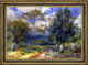 Pierre Auguste Renoir Sunny Landscape Framed Premium Canvas Print, 18"x27"
