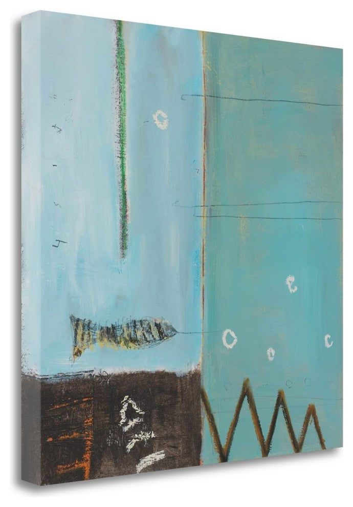 "Fish Pier II" By Mark Pulliam,Ready to Hang Giclee Print on Gallery Wrap Canvas