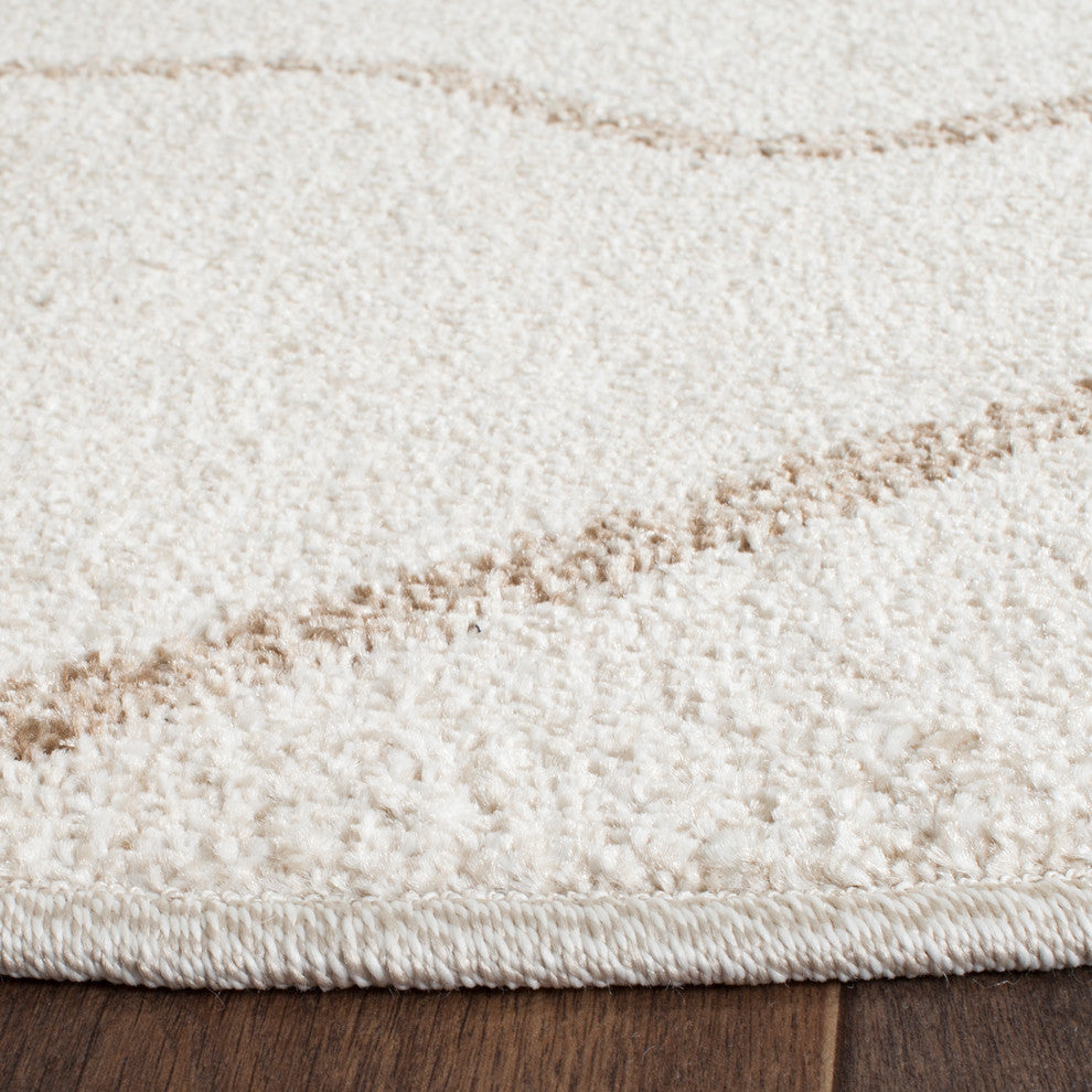 Safavieh Amherst Amt429K Outdoor Rug, Ivory/Grey, 7'0" X 7'0"