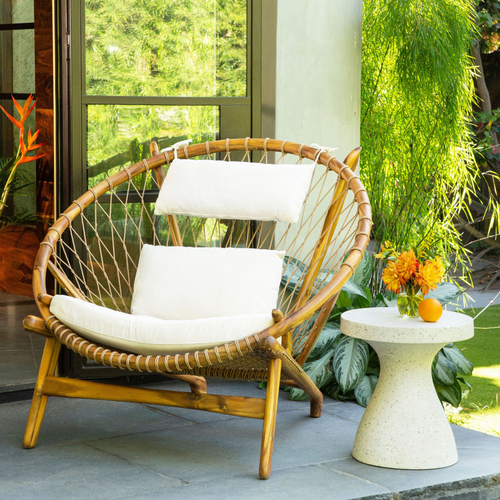 Felix 16" Diameter Terrazzo Side Table