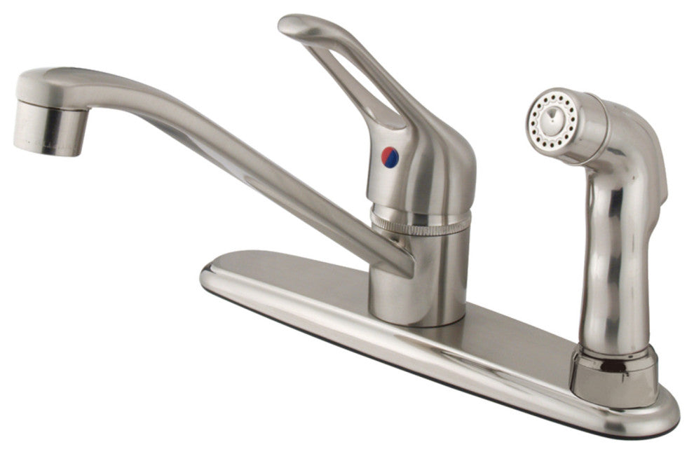 Kingston Brass Single-Handle Centerset Kitchen Faucet, Brushed Nickel