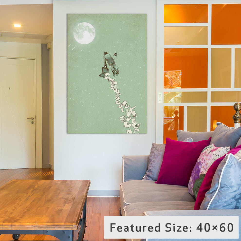 "Escape" by Eric Fan, 40x26x1.5