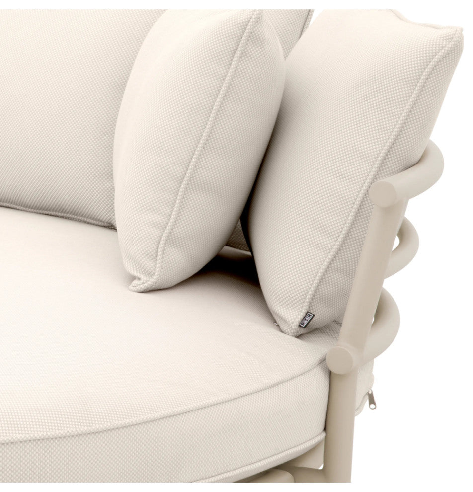 White Round Outdoor Sofa | Eichholtz Laguno