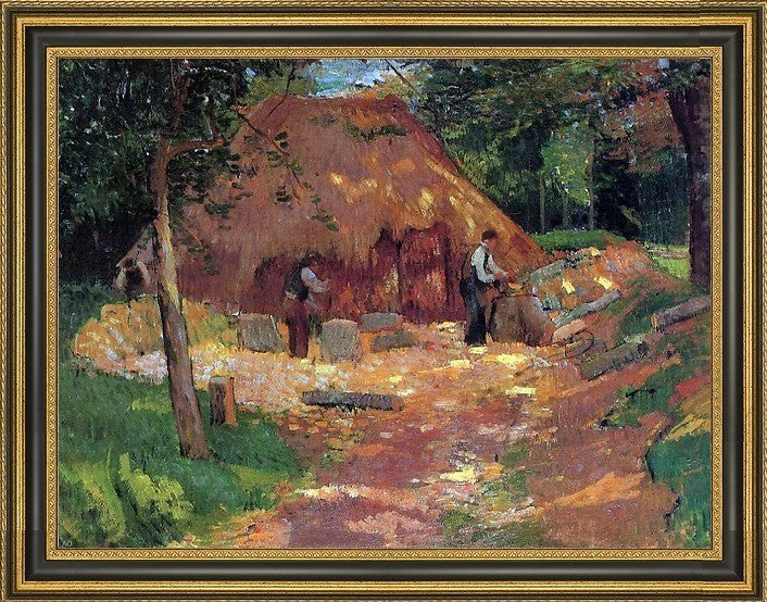 Henri Moret Les Saboriers Framed Premium Canvas Print, 21"x28"