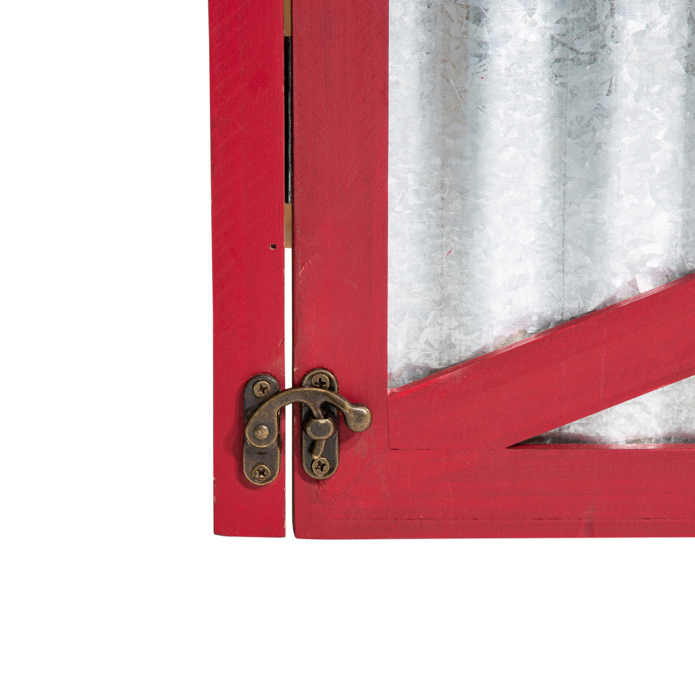 Galvanized Corrugated Metal and Wooden Tree Collar