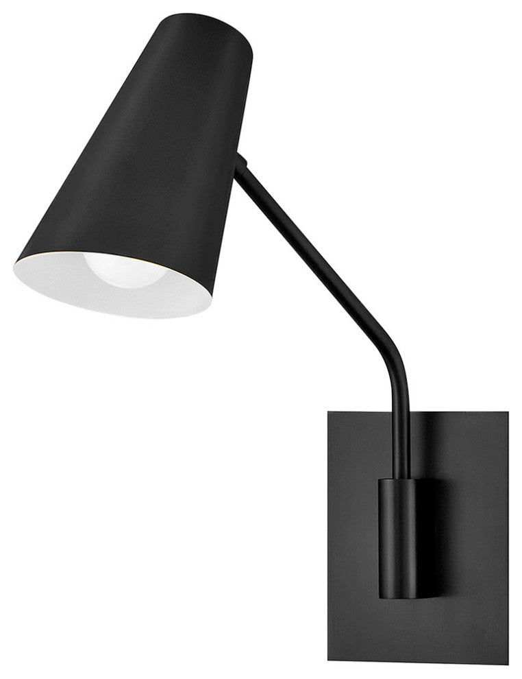 Hinkley Bray Medium Swing Arm Single Light Sconce, Black