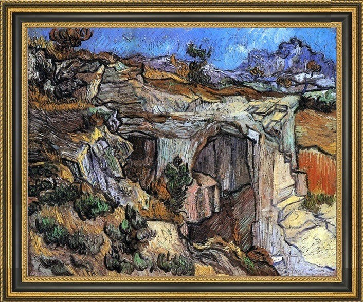 Vincent Van Gogh Entrance to Quarry near Saint-Remy