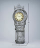 Analog Metal Quartz Tabletop Clock, Black