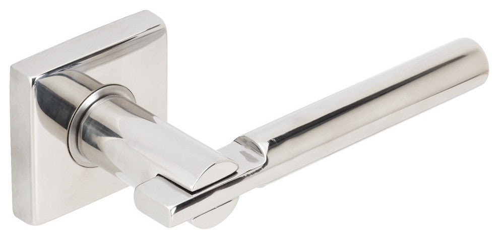Sequoia Lever, Tubular Privacy, Polished Stainless Steel, 2-3/4" Backset