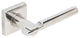 Sequoia Lever, Tubular Privacy, Polished Stainless Steel, 2-3/4" Backset