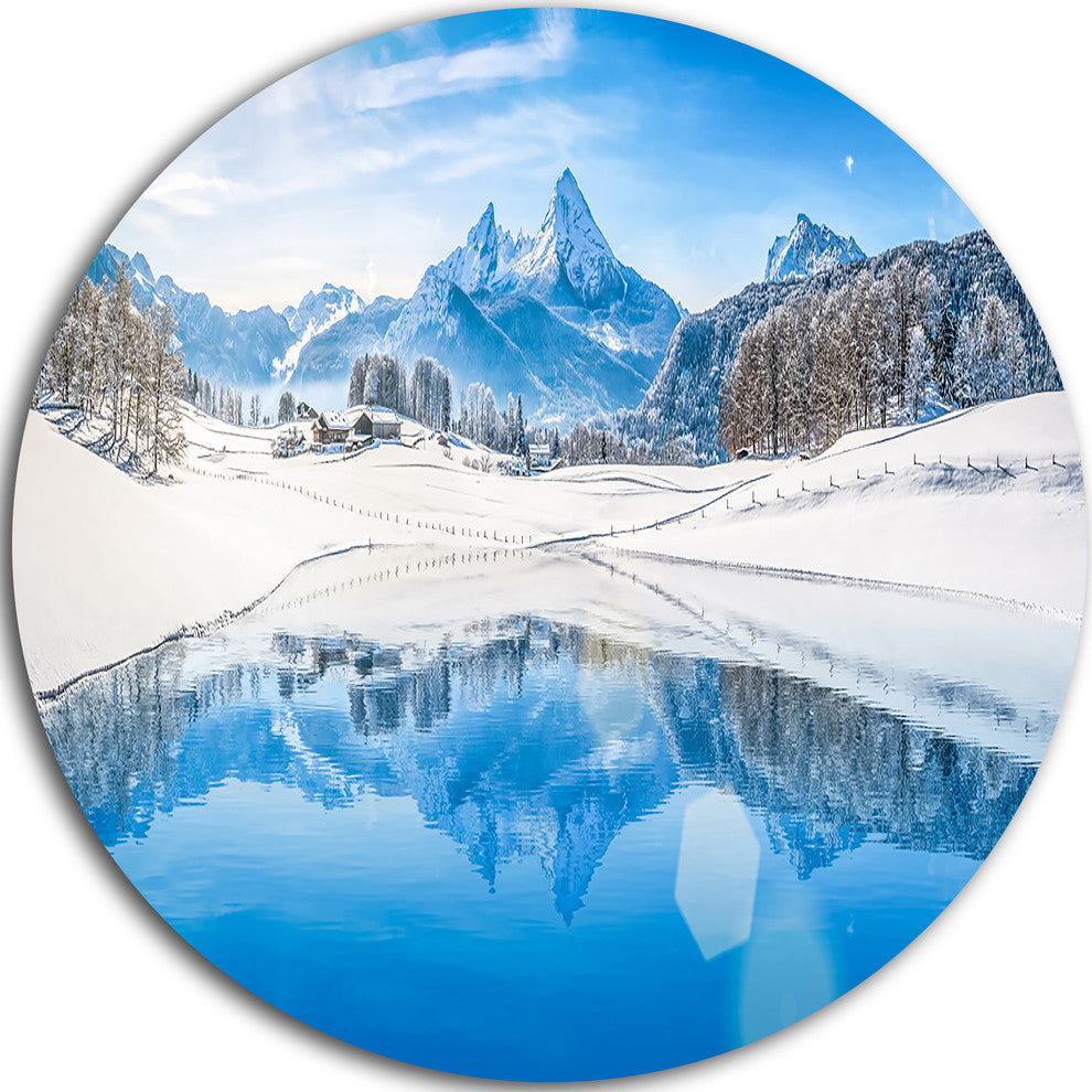 絵画 Winter Mountains Winter Mountains Painting Snow Original Art Pine Trees