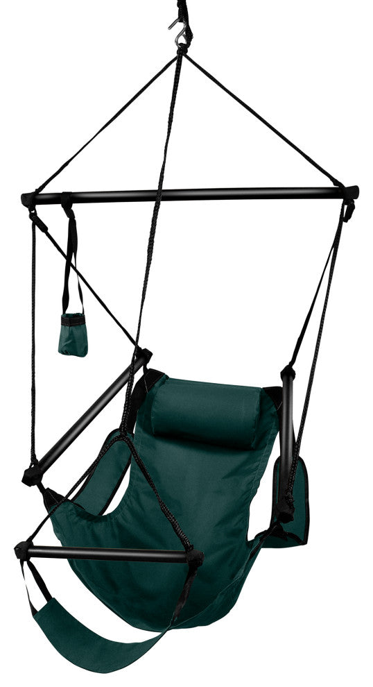 Hammaka Hammocks Original Hanging Air Chair, Hunter Green, Aluminum