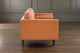 Philippe Top Grain Leather Love seat - Tan
