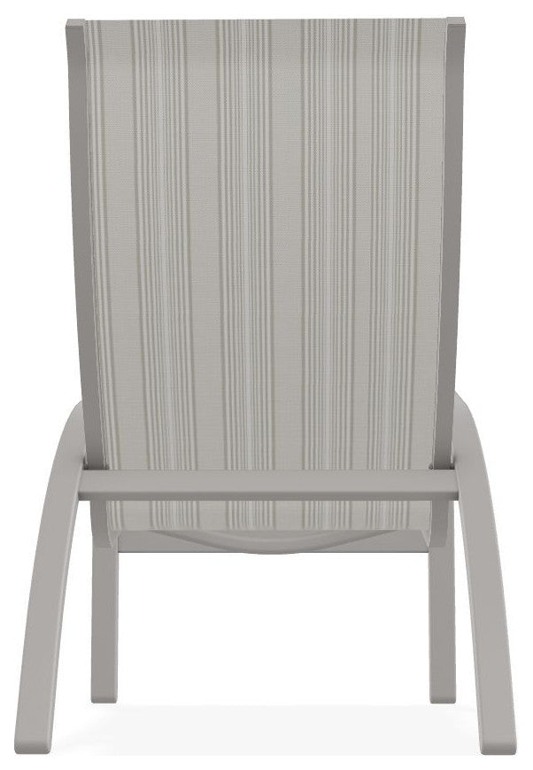 Kendall Sling Stackable Outdoor Lounge Chair, Harbor/Warm Gray