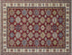 Super Kazak Rahman Red/Ivory Rug, 8'11"x12'1"