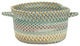 Sherwood Forest Braided Basket, Light Blue, 16"x16"x9"