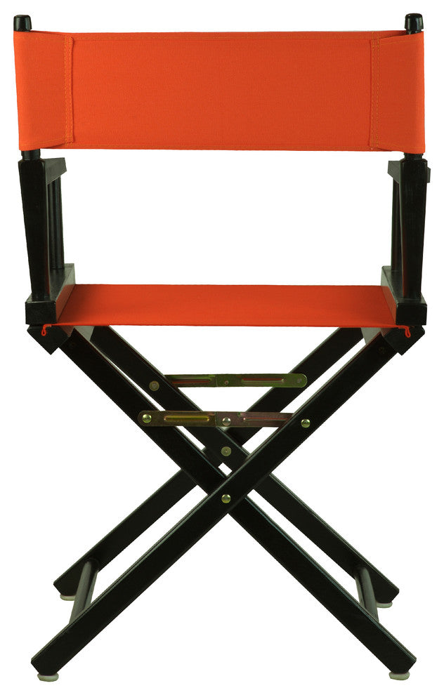 018" Director's Chair Black Frame-Orange Canvas