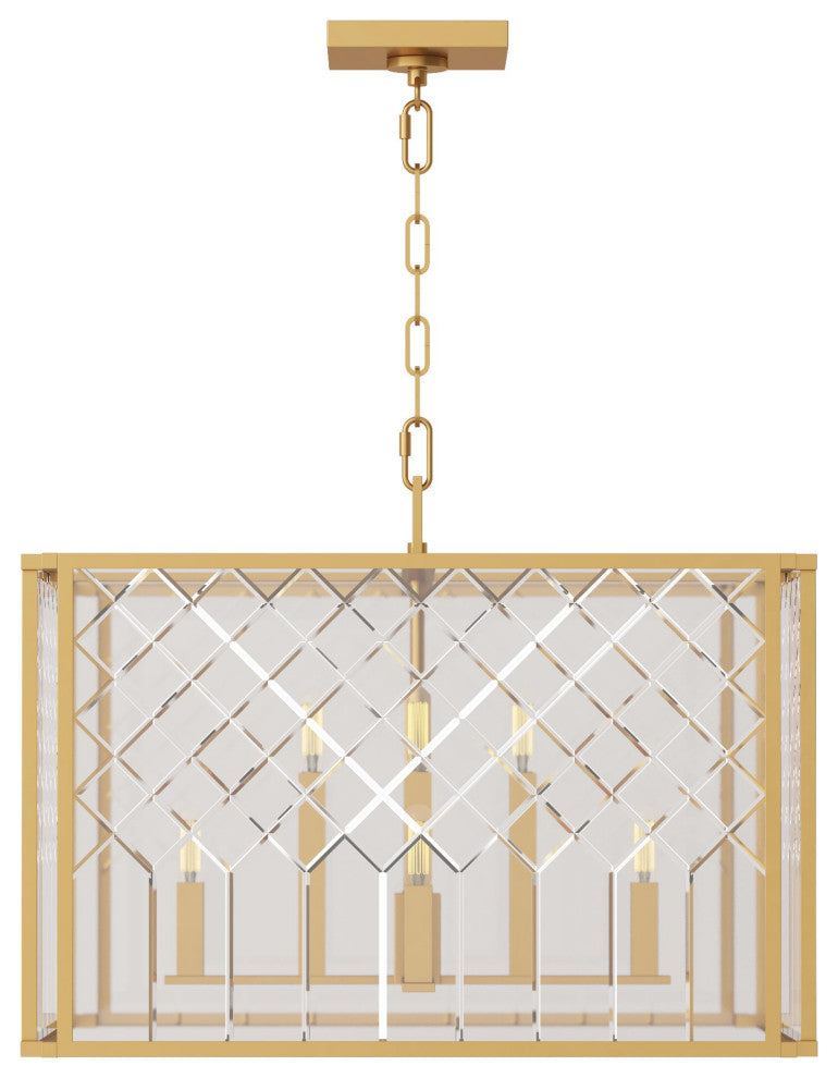 Erro Large Lantern, Burnished Brass