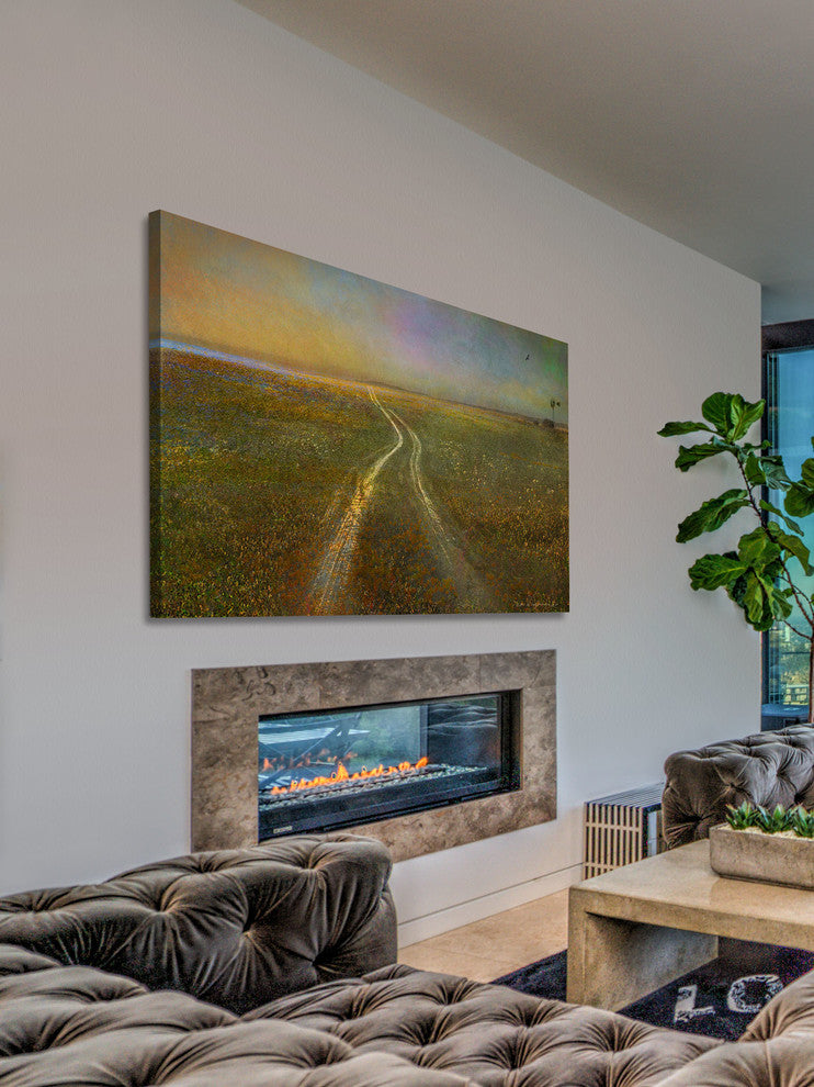 "Long Road to Horizon" Painting Print on Canvas by Chris Vest