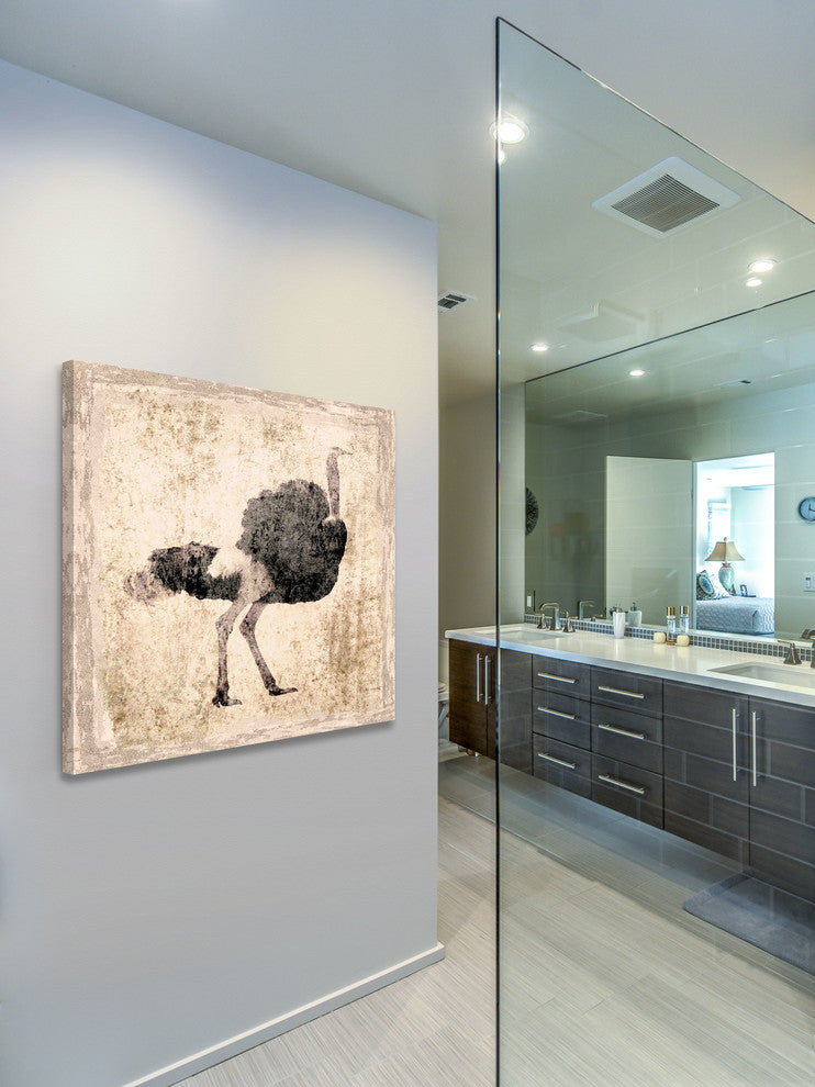 "The Ostrich" Painting Print on Canvas by Irena Orlov