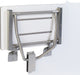 Rectangular Folding Shower Seat, Phenolic, White, 34.5 Inch, Wall Mount