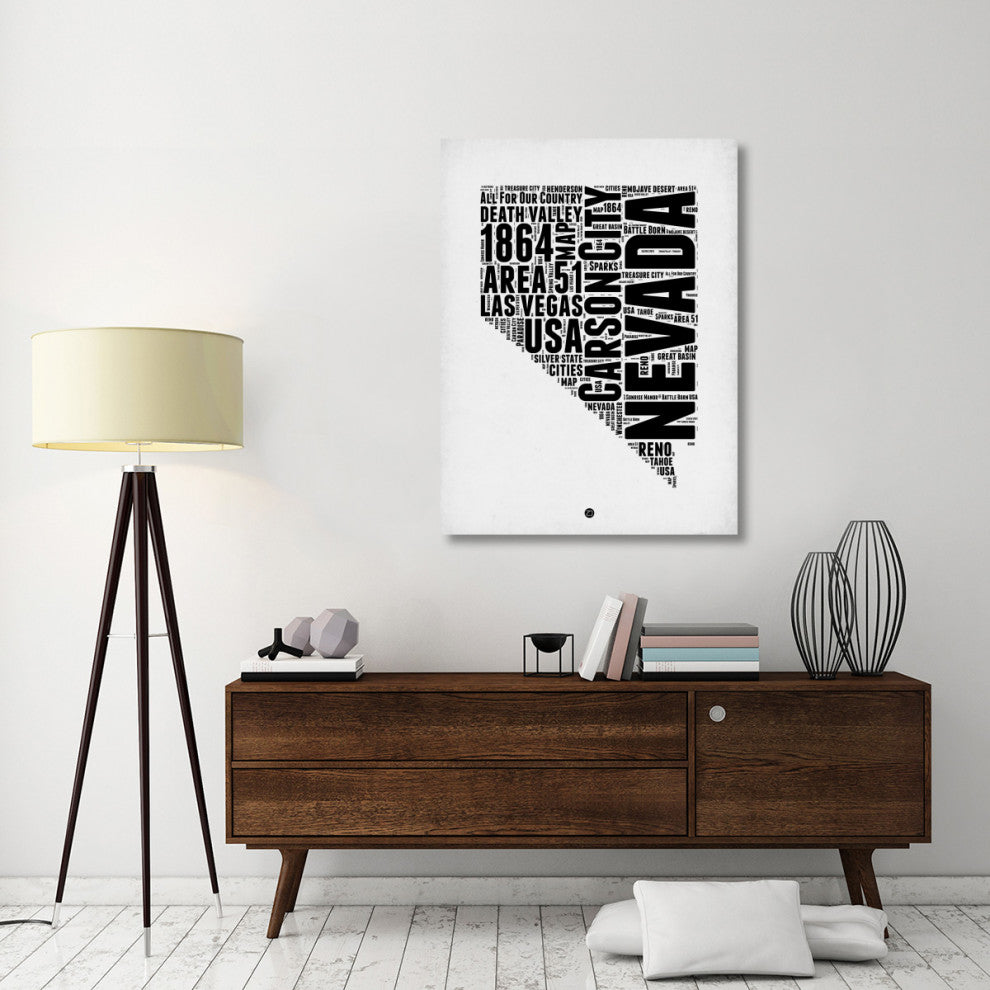 "Nevada Word Cloud 2" Fine Art Print