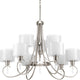 Progress Lighting Invite 9-Light, 2-Tier Chandelier