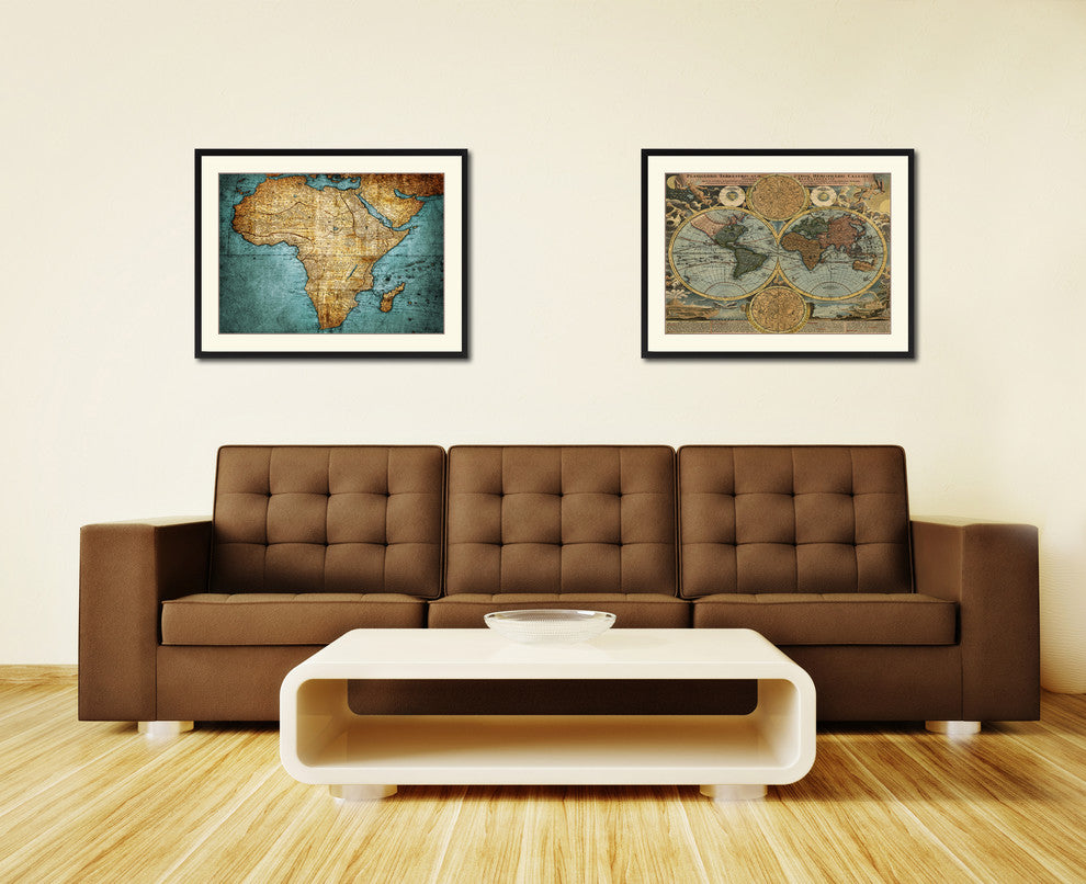 Africa Mapmaker Vintage Antique Map Wall Art, 28"x37"
