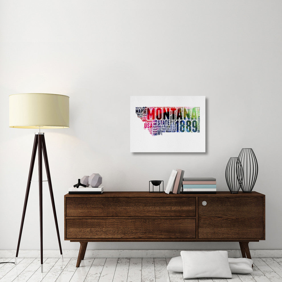 "Montana Word Cloud 2" Fine Art Print