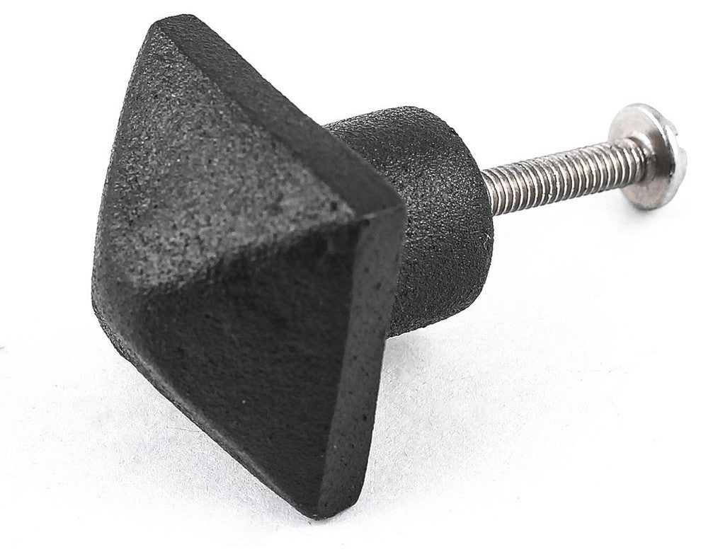 Renovators Supply Black Cabinet Knobs Wrought Iron 1" Drawer Knob Pull Handle