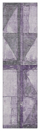 Machine Washable Indoor/Outdoor Chantille ACN1875 Purple 2'3" x 7'6" Runner Rug