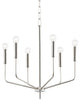 Bailey 6-Light Chandelier, Polished Nickel
