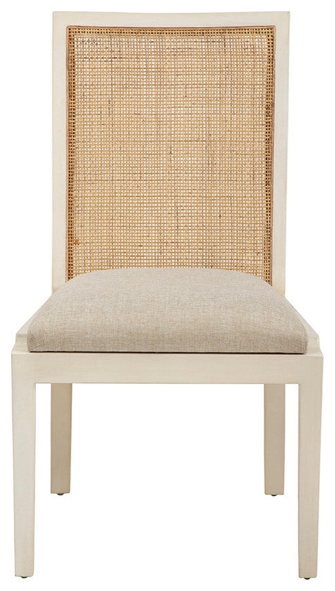 Matheson Mahogany Upholstered Dining Chair, Cream