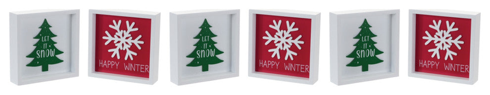 Holiday Sentiment Sign, 6-Piece Set