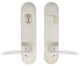 Crest Lever, Tubular Entry, Single Cylinder, Left Hand, Satin Stainless Steel