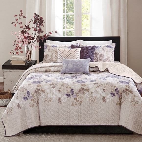Madison Park Printed 6-Piece Coverlet Set, King/California King