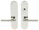 Sunrise Lever, Tubular Passage With Privacy Bolt, LH, Polished Stainless Steel
