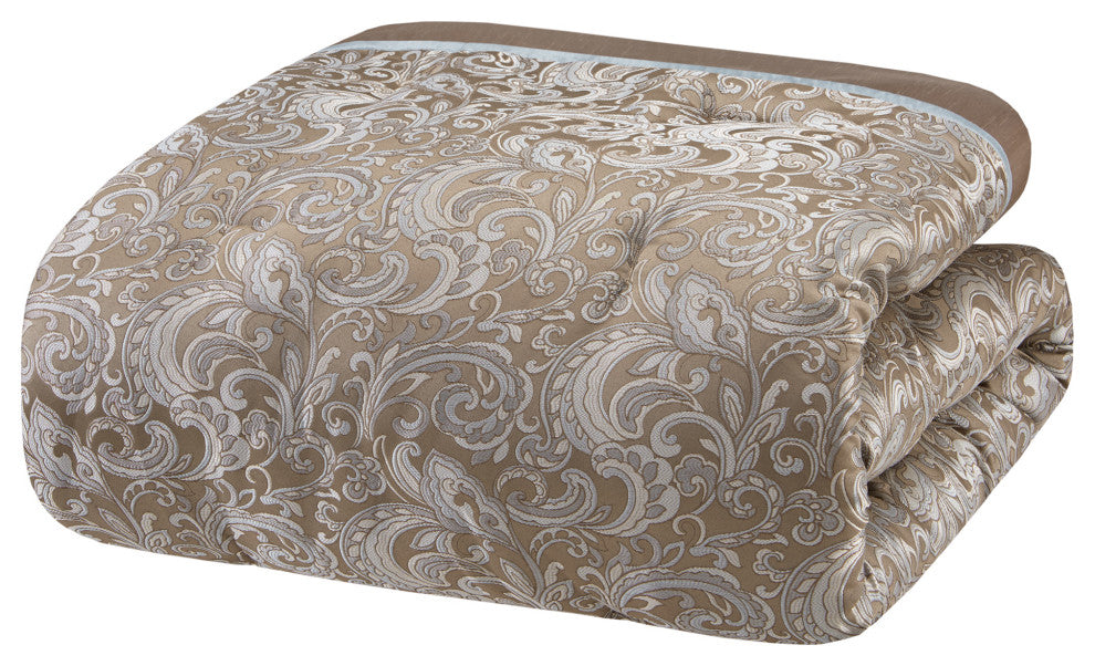 Madison Park Microfiber Jacquard 24-Piece Comforter Set, King