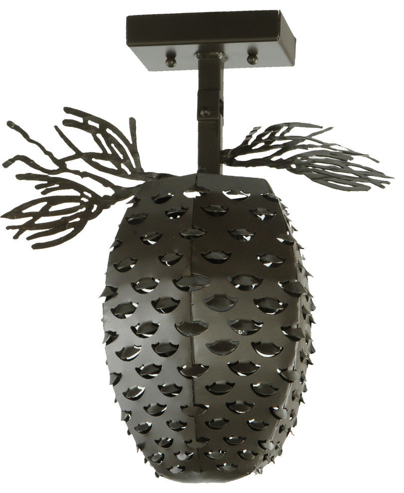 13W Stoneycreek Pinecone Semi-Flushmount