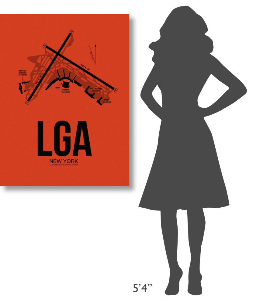 "LGA New York Airport Orange" Fine Art Print