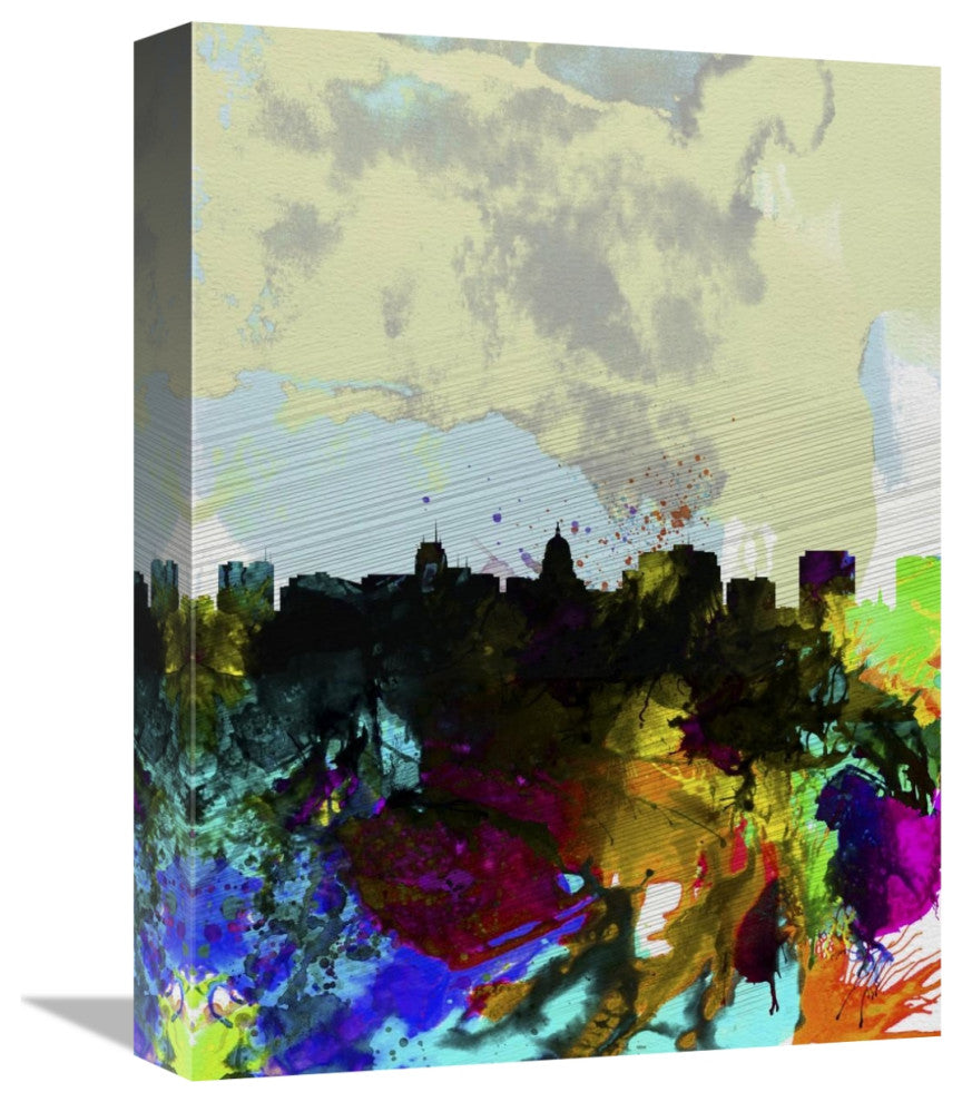"Madison Watercolor Skyline" Fine Art Print