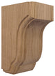 2 1/2"W x 2 3/4"D x 4 1/2"H Capistrano Mission Corbel, Alder