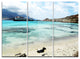"Blue Crete Island in Greece" Metal Wall Art, 3 Panels, 36"x28"
