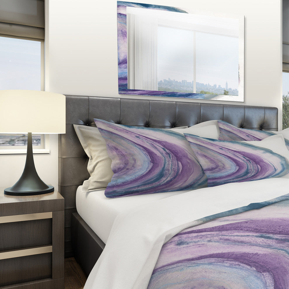 Watercolor Geode I Geometric Duvet Cover Set, Twin