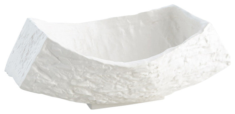 Tree Texture Bowl, Matte White