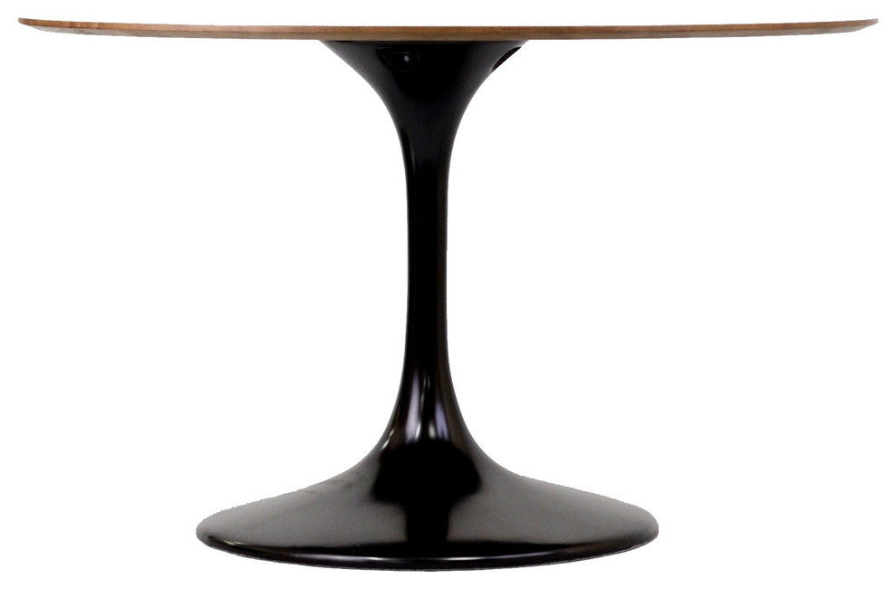 Modern Contemporary Kitchen 48" Wood Dining Table Black
