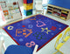 Playful Patterns Rug, Kid's Art, Rainbow, 7'8"x10'9"