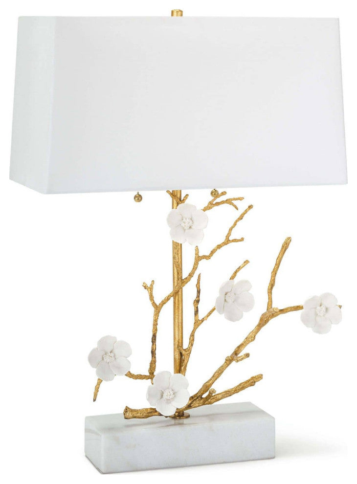 Cherise Horizontal Table Lamp, Gold