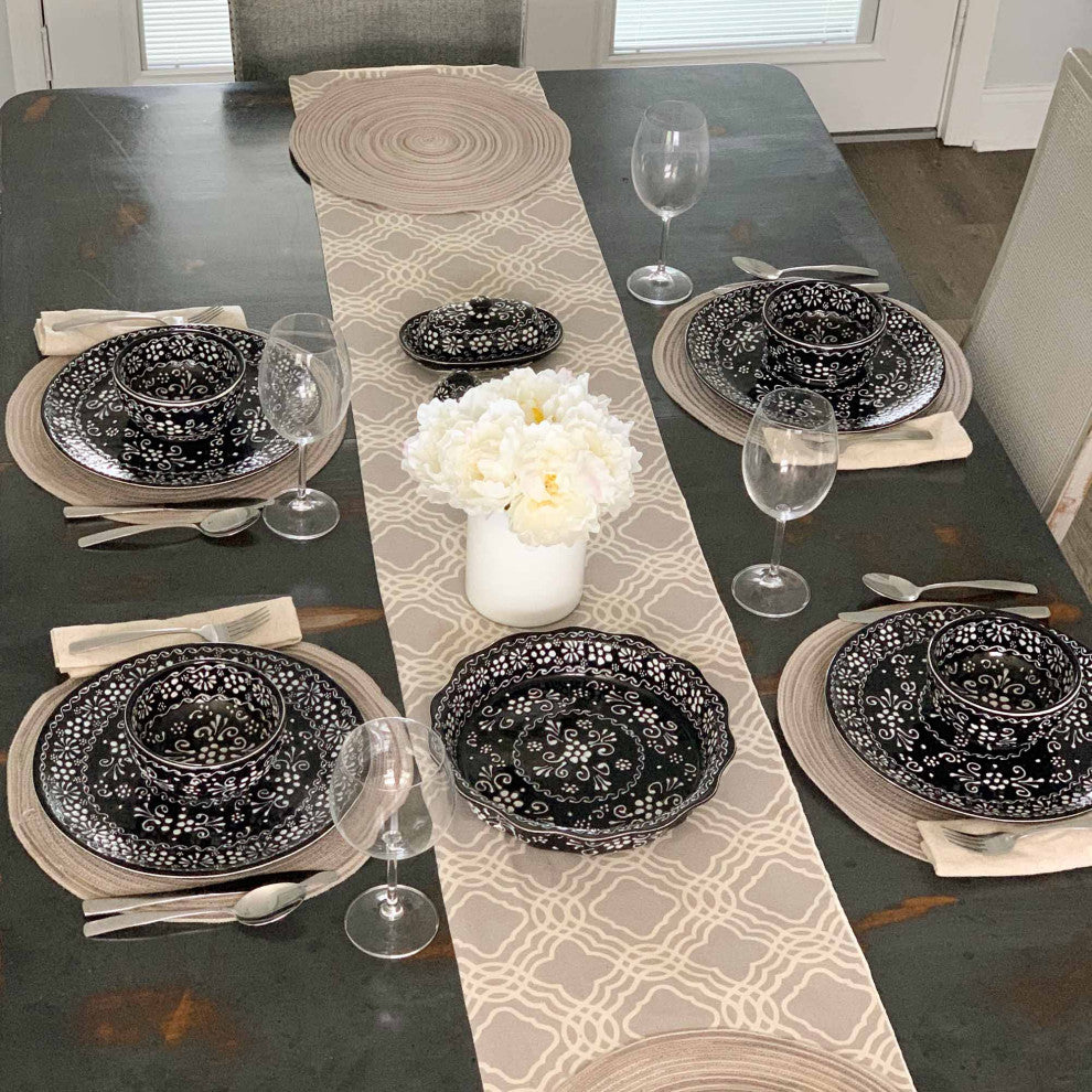 Half Moon Bowls, Ink, Set of 2